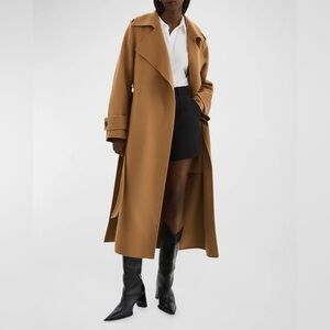 NWT Lamarque Wool Trenchcoat